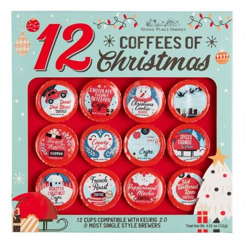 12 Coffees Of Christmas Coffee Pods 12 Count | World Market