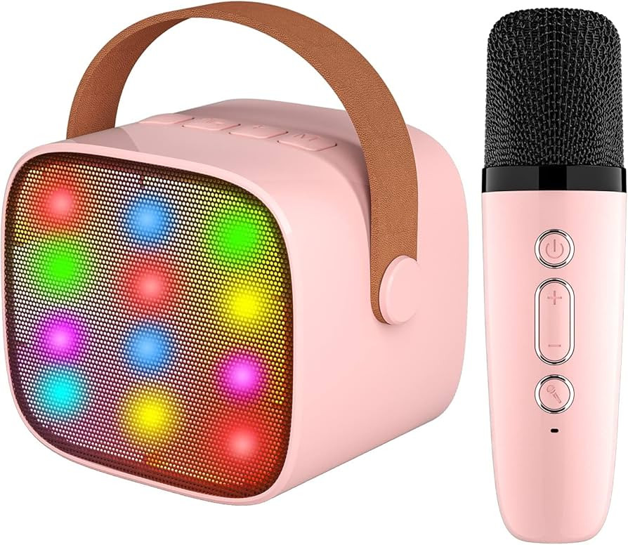 YLL Kids Karaoke Machine, Portable Bluetooth Speaker with Wireless Microphone for Kids, Toys for ... | Amazon (US)