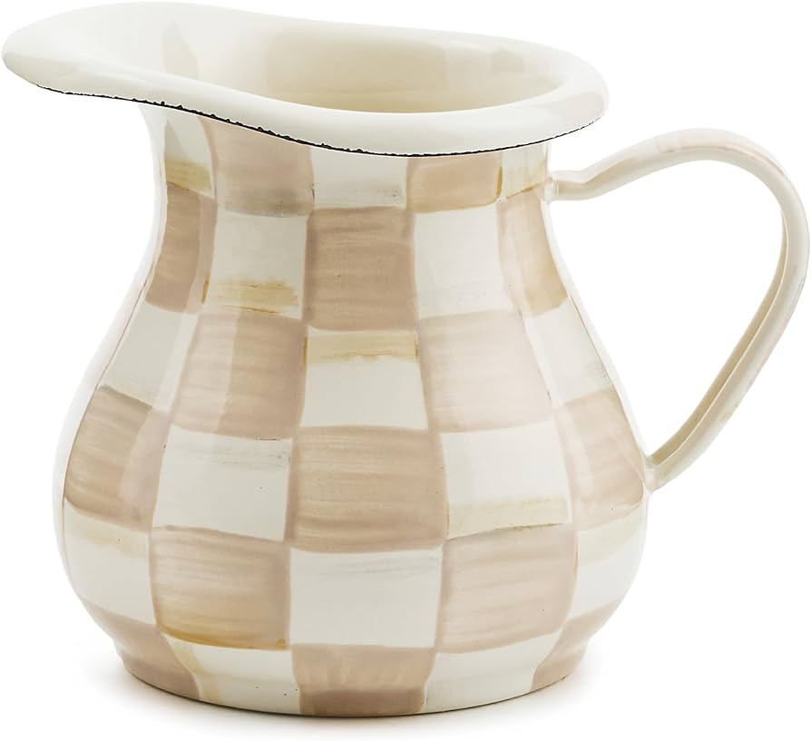 MACKENZIE-CHILDS Enamel Creamer, Creamer Dispenser with Pour Spout, Kitchen Enamelware, 14-Ounce ... | Amazon (US)