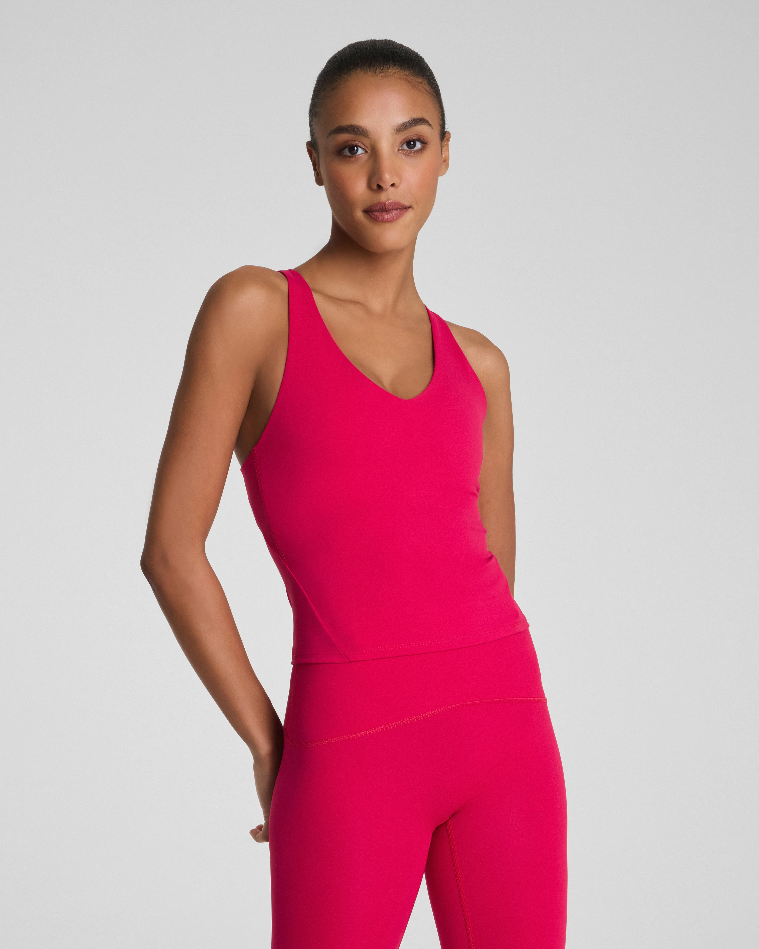 SPANX® BoostUp V-Neck Shelf Tank | Supportive Active Tank | Spanx