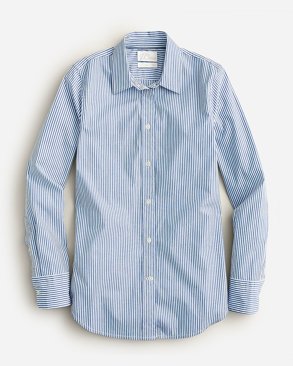 Slim-fit stretch cotton poplin shirt in stripe | J. Crew US