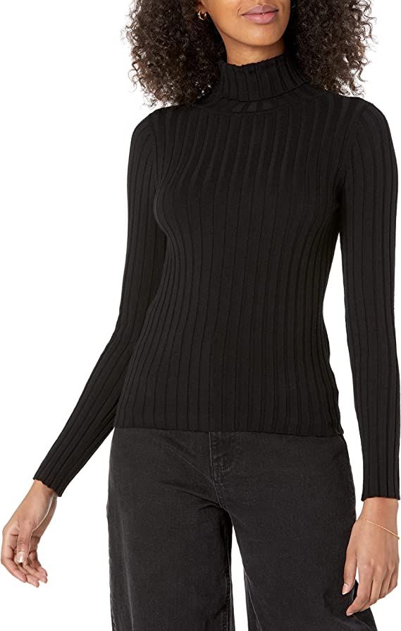 The Drop Women's Amy Fitted Turtleneck Ribbed Sweater | Amazon (US)