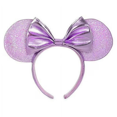 Disney Minnie Mouse Disney Parks purple Ear Headband with Bow | eBay US