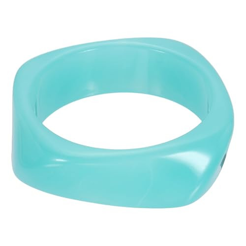 sourcing map Chunky Irregular Acrylic Resin Bangle Bracelet for Women, Cuff Wide Geometric Stackable Bangles Tortoiseshell Acetate Wristband Bracelet Statement Jewelry, Light Blue | Amazon (UK)