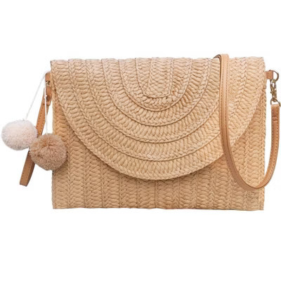 Narwey Straw Shoulder Bag For Women Woven Purse Beach Envelope | Target