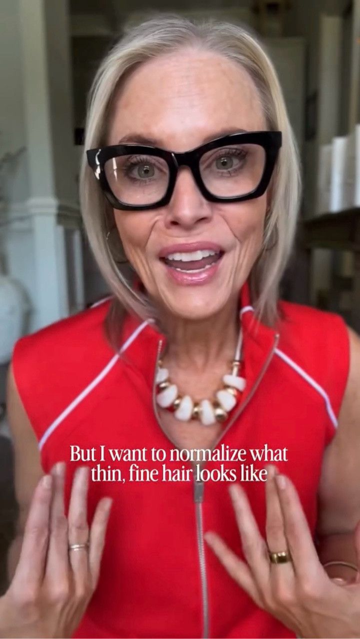 Some of you have asked why I wear hair toppers or extensions…

and if I’m being honest… I’ve always been a little insecure about my hair.

This isn’t new for me.
This has just… always been my hair.

And for years, I just tried to make it work.
Different products, different styles… hoping I could get it to do what I wanted.

Sometimes it did.
A lot of times it didn’t.

What’s new isn’t my hair.

It’s that I finally realized this was even an option.

Now some days I wear it like this,
and some days I add a little help.

Not because I have to…
just because I like how I feel when I do.

And I have a feeling there are a lot of women out there who get this…
who’ve dealt with the same thing and maybe never even knew there were options.

So this is just me saying it out loud.

It doesn’t have to be a whole thing.
It’s just hair.

And this is just one way I choose to do mine.

🤍

#hairtopper #thinninghair #midlifehair #realhair

#LTKselfcare #LTKstorytime #LTKBeauty