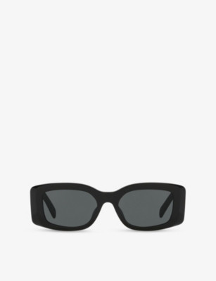 CL40282U Triomphe Rectangle-Frame Acetate Sunglasses | Selfridges