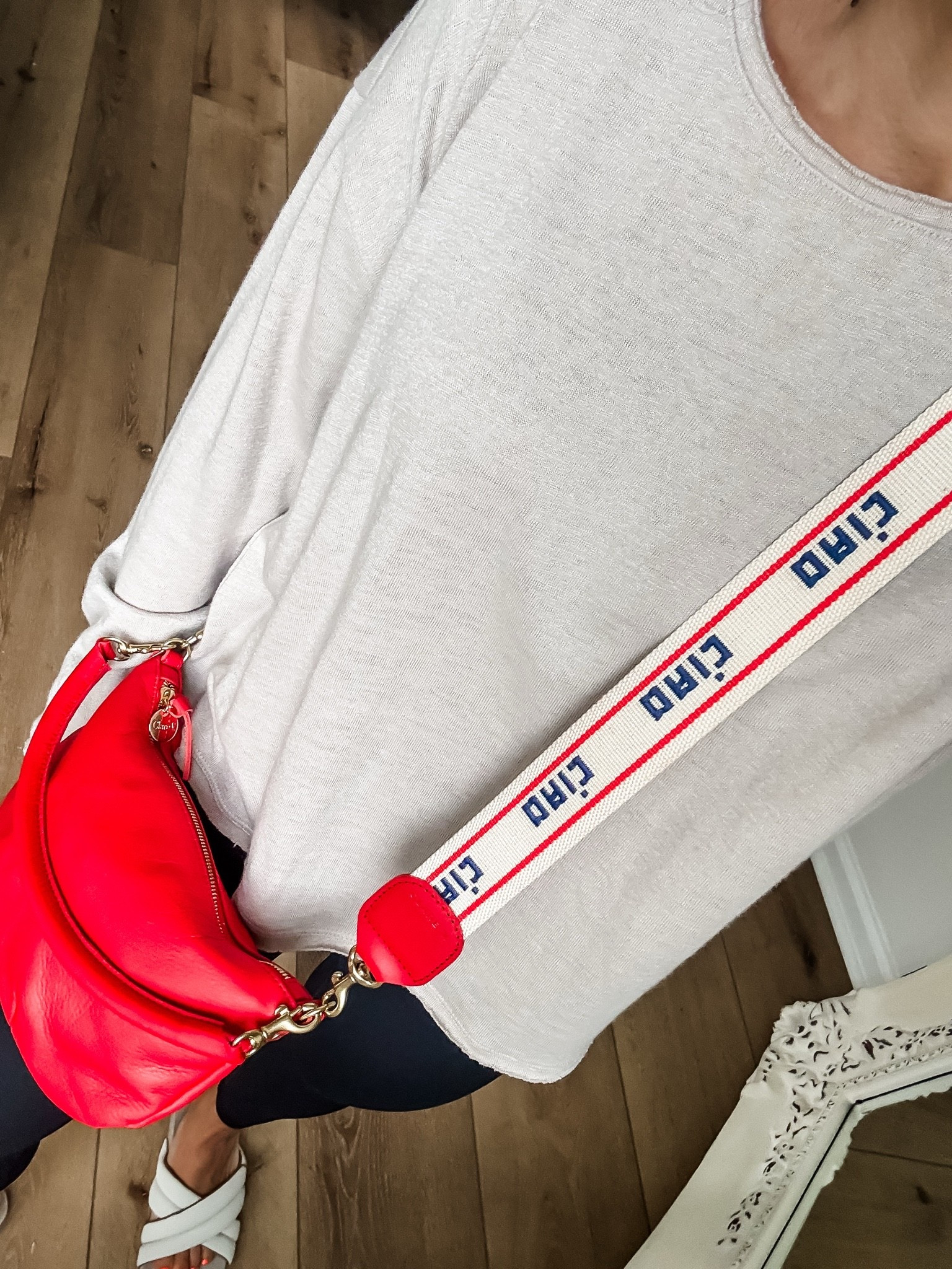 Small top. Crossbody bag. Red bag. Clare v, Nordstrom sale. Nsale

#LTKSaleAlert #LTKOver40