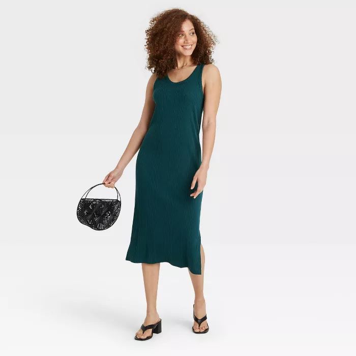 Women's Rib Knit Tank Dress - A New Day™ | Target