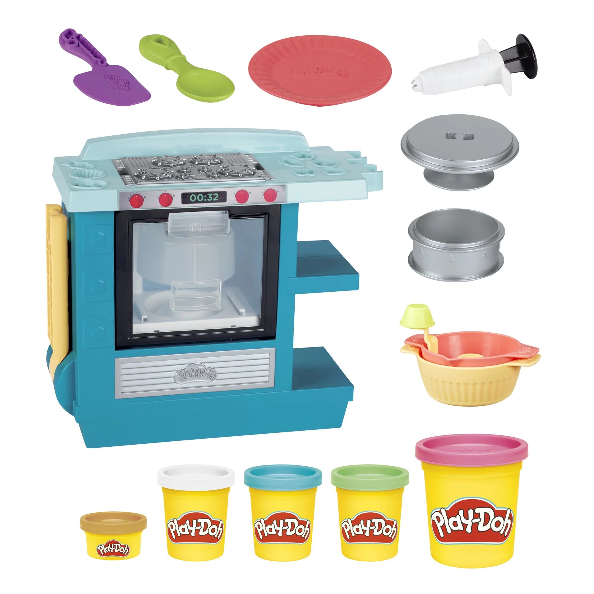 Play-Doh Kitchen Creations Rising Cake Oven Playset, Includes 5 Cans - Walmart.com | Walmart (US)