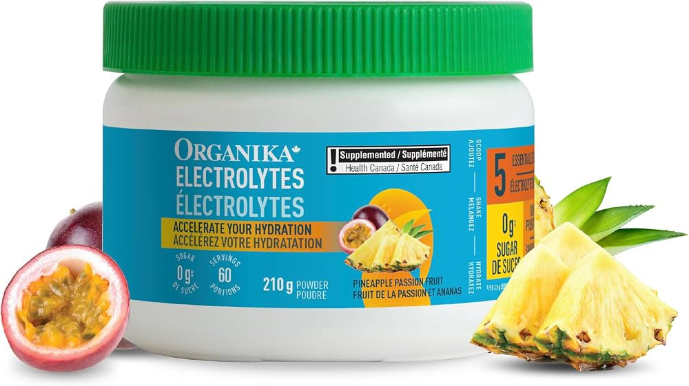 Organika Canadian-Made Electrolytes Powder with Vitamin C & Prebiotic Fibre - Sugar-Free Hydratio... | Amazon (CA)