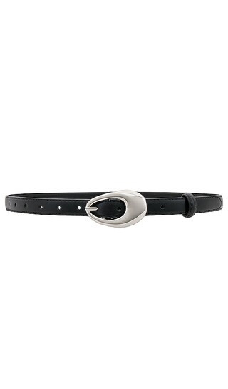 SHASHI Oval Buckle Belt in Black. | Revolve Clothing (Global)