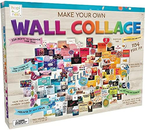 Hapinest DIY Wall Collage Picture Arts and Crafts Kit for Teen Girls Gifts Ages 10 11 12 13 14 Ye... | Amazon (US)