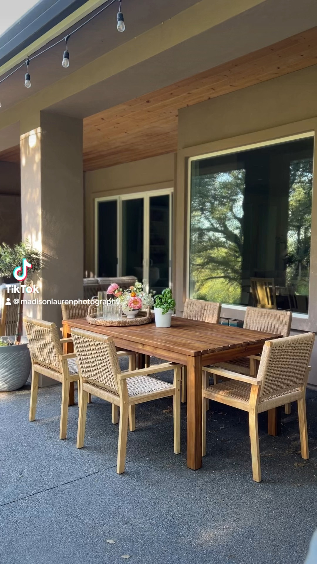 This Patio furniture is on sale! Finally got this set up done & ready for spring and summer entertaining 💘🫶 you'll never believe where the table and chairs are from🙊🤯 

#patiofurniture #patio #outdoorentertaining #outdoordining 

#LTKsalealert #LTKhome #LTKVideo