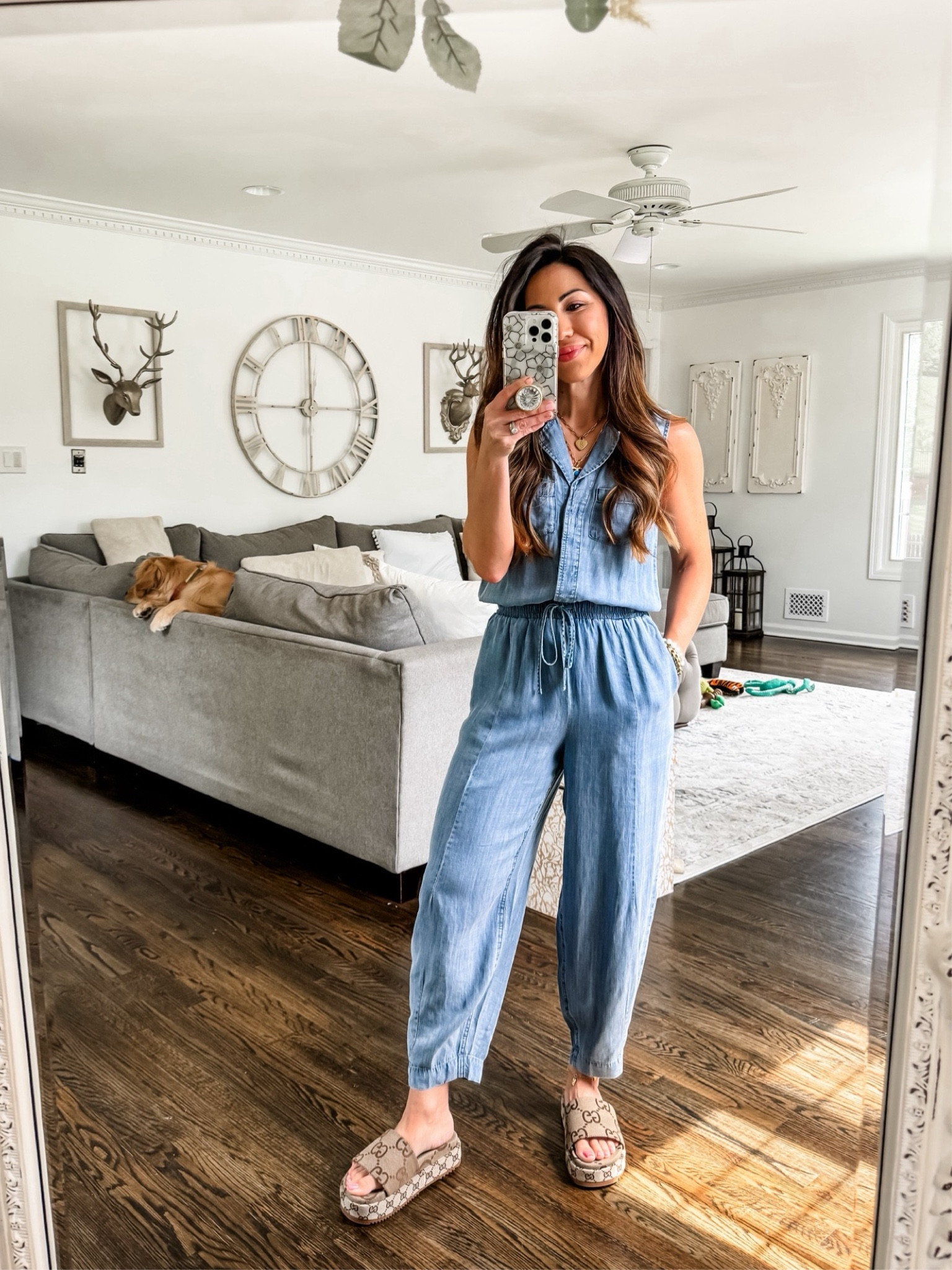 Wearing xs. Code: FOURTH or TAMMYSP24. 

Jumpsuit, jumpsuits, chambray, splendid 

#LTKSummerSales #LTKSaleAlert #LTKOver40