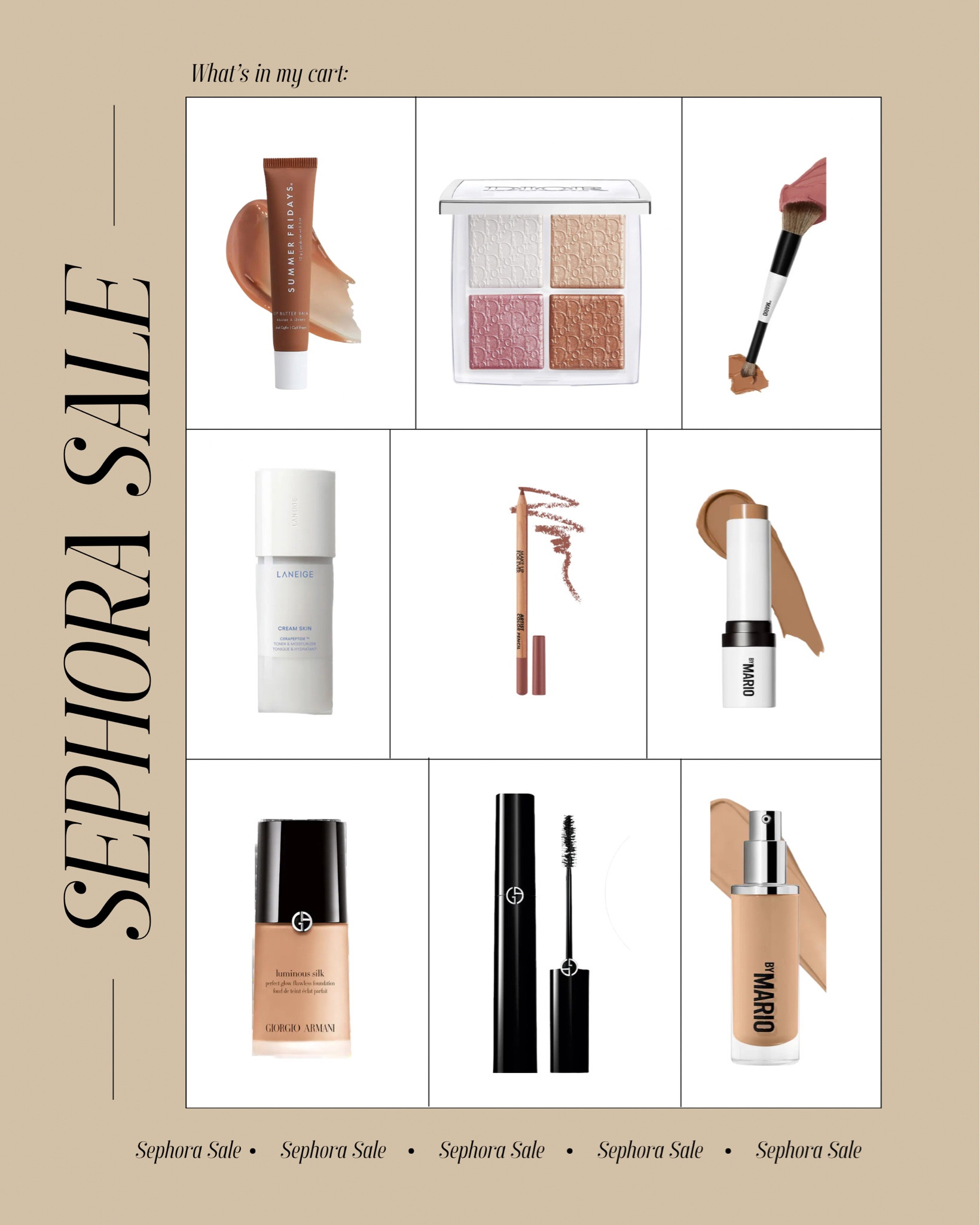 Stocking Up at the Sephora Sale beginning Nov.1st.  These are makeup and skincare products I use almost daily.  I have super sensitive skin so the I am a little sensitive to the Butter Balm and the Luminous Silk.  Not enough u to I stop me from using !! 

#LTKSaleAlert #LTKBeauty #LTKOver40