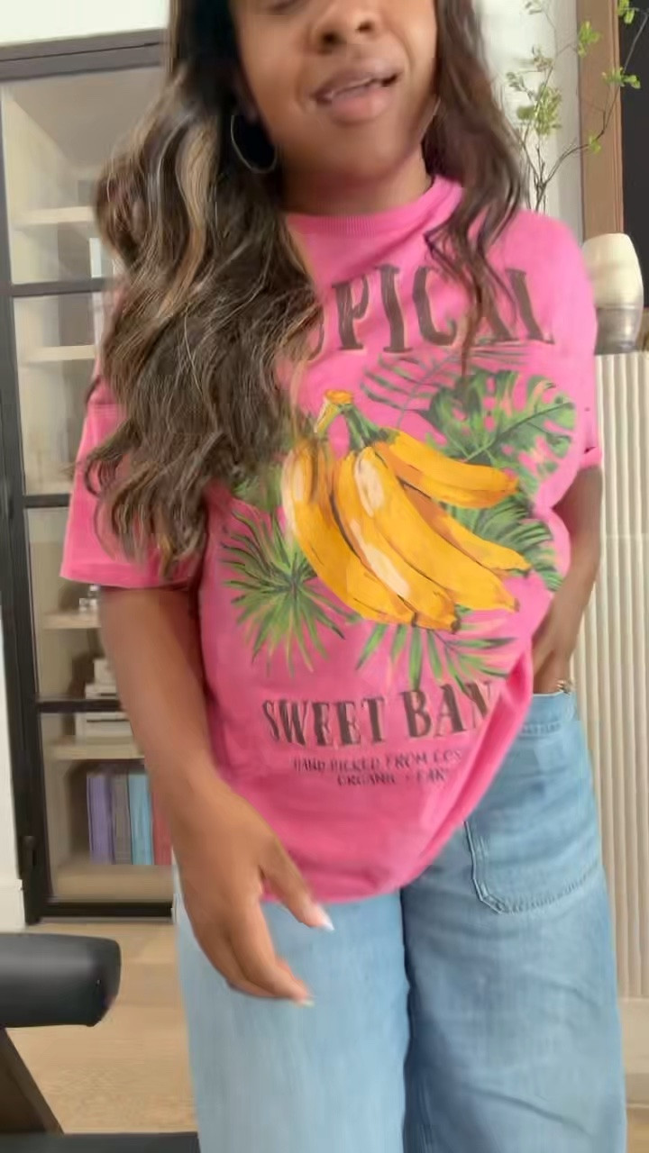 Love this graphic tee & these barrel jeans! Use TARYNXSPANX for 15% off on these jeans 🤩

#LTKMidsize #LTKootd