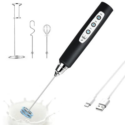 Kitchen Milk Frother With Stand,Handheld Electric Whisk | Wayfair North America