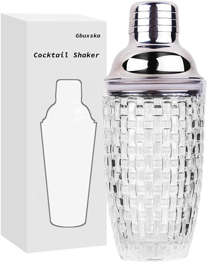 Gbuxska Glass Cocktail Shaker Set - Glass Shaker for Cocktails, Drink Shakers Cocktail and Cockta... | Amazon (US)
