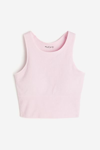 DryMove™ Medium Support Sports Bra - Light pink - Ladies | H&M US | H&M (US + CA)