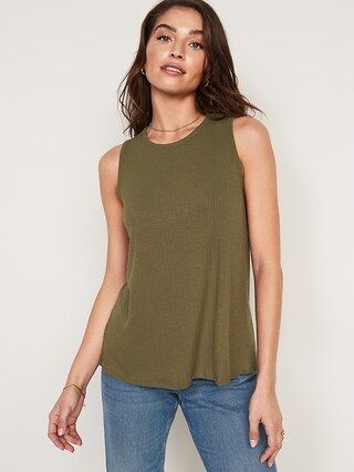 Luxe Rib-Knit Swing Tank Top for Women | Old Navy (US)
