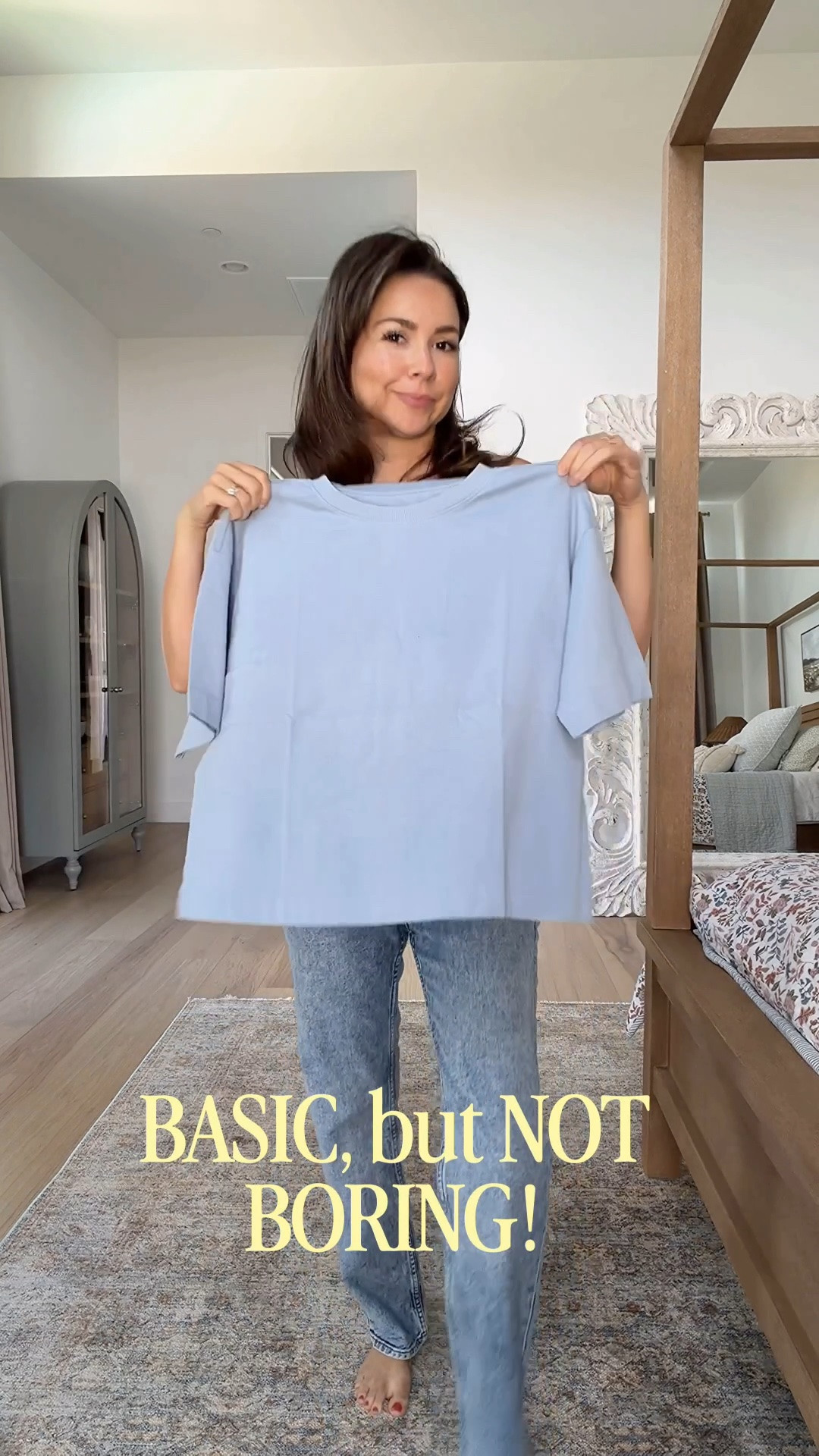 Simple tee with straight leg jeans isn’t basic or boring. Tee XS jeans 26shirt tts sandals 5

#LTKgrwm #LTKPetite