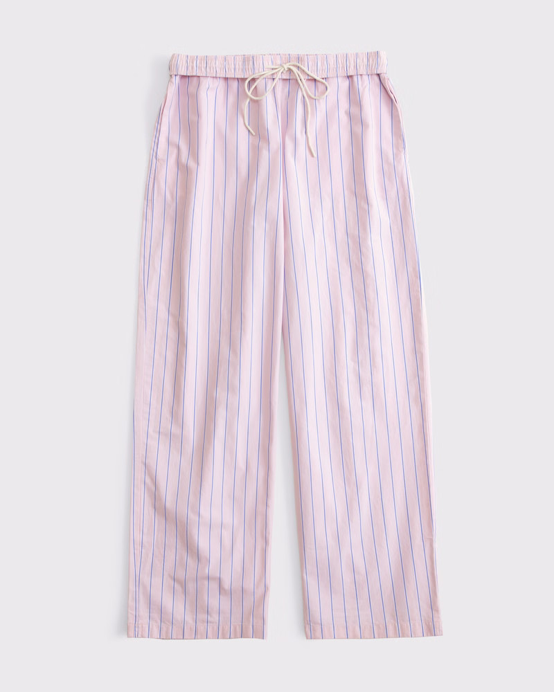 Women's Poplin Wide Leg Pull-On Pant | Women's Bottoms | Abercrombie.com | Abercrombie & Fitch (US)