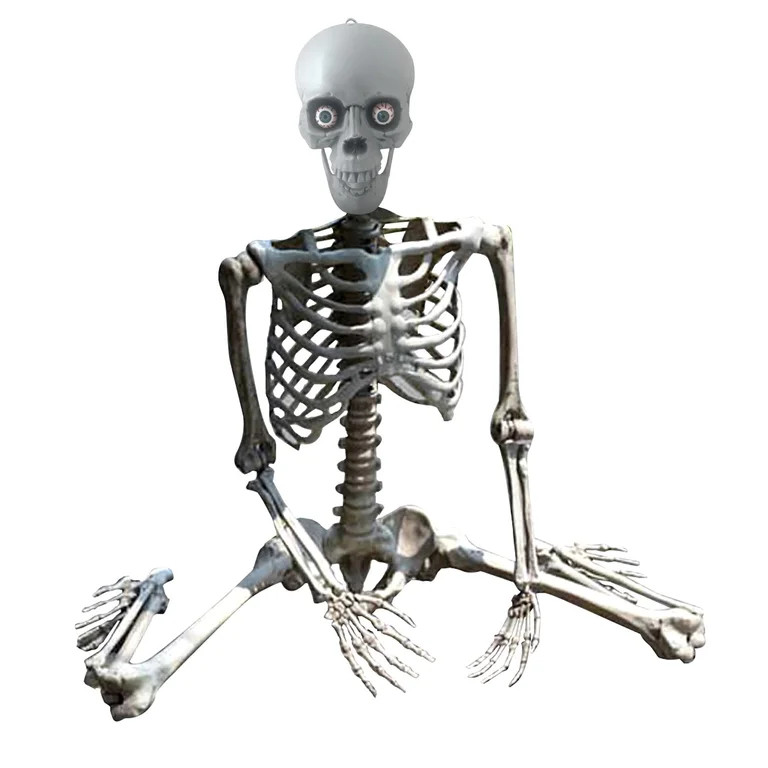 Nrmvnmi Halloween Life Size Skeleton,6.8FT Skeleton Decor Realistic Full Body Bones Poseable Hall... | Walmart (US)
