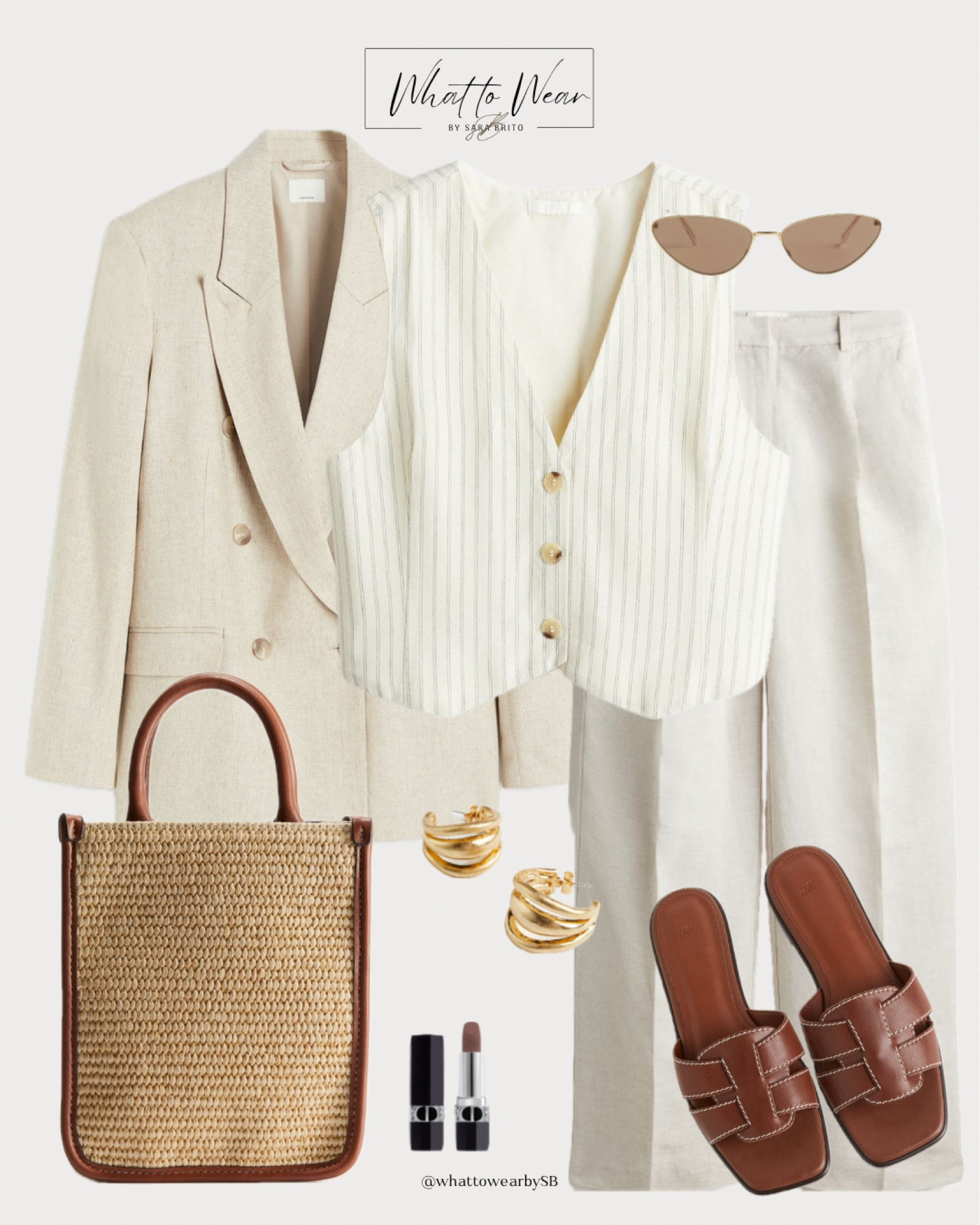 Gorgeous spring neutral outfit 🤍