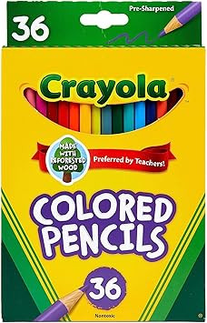 Crayola Colored Pencils (36ct), Kids Pencil Set, Back to School Supplies, Assorted Colors, Great ... | Amazon (US)