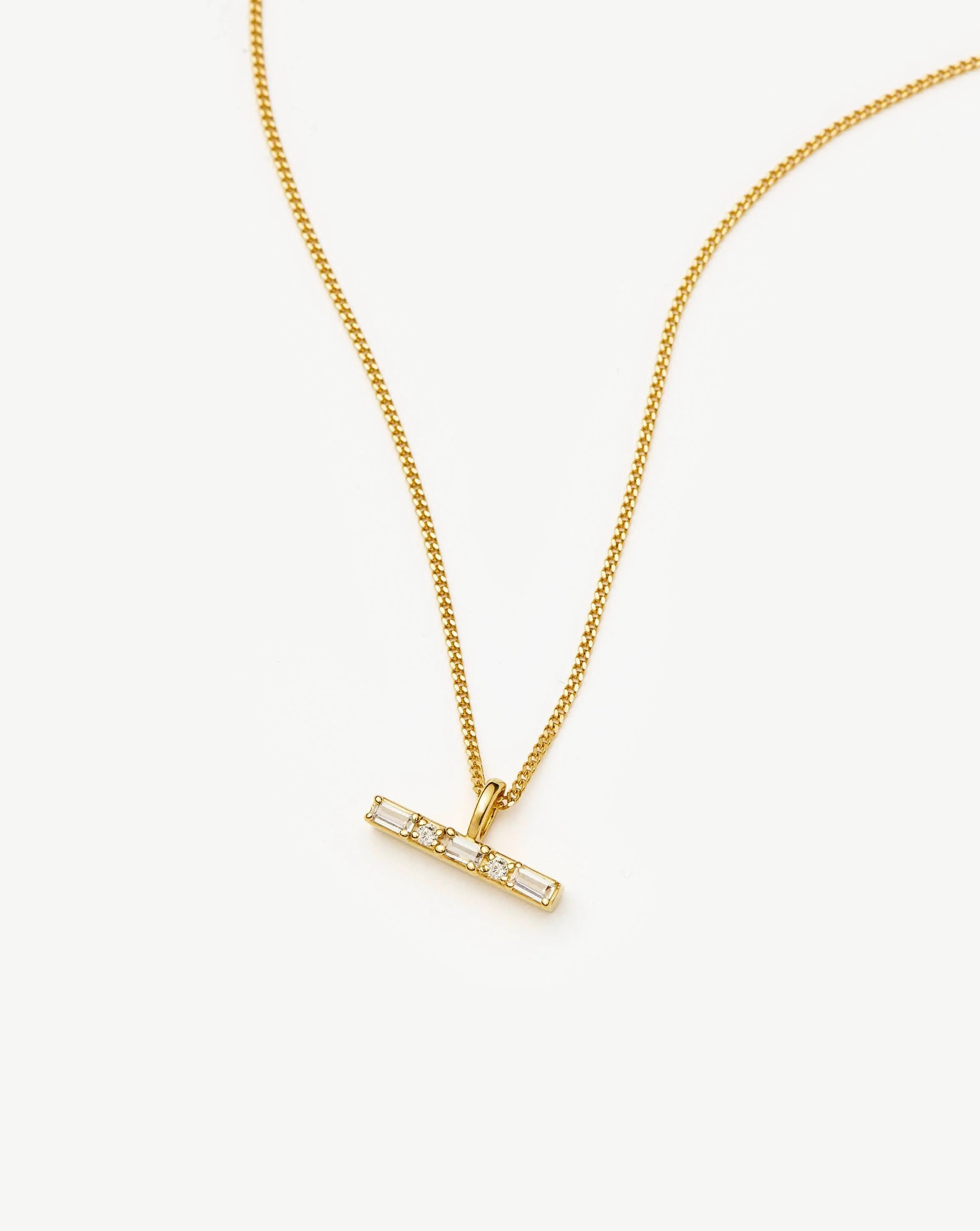 Lucy Williams T-Bar Stone Pendant Necklace | Missoma UK | Missoma UK