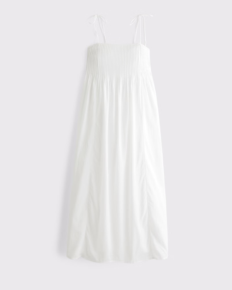 Women's Tie-Strap Flowy Maxi Dress | Women's Dresses & Jumpsuits | Abercrombie.com | Abercrombie & Fitch (UK)