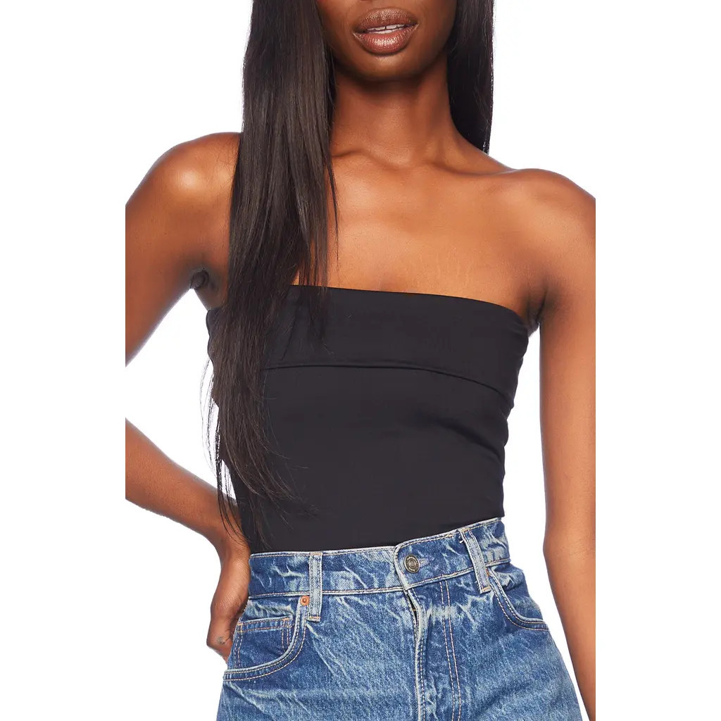 Susana Monaco Foldover Tube Top in Black at Nordstrom Rack, Size X-Small | Nordstrom Rack
