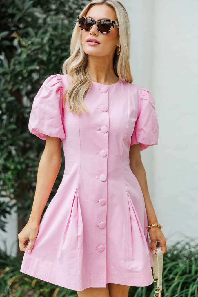 Just A Little Bloom Pink Dress | The Mint Julep Boutique