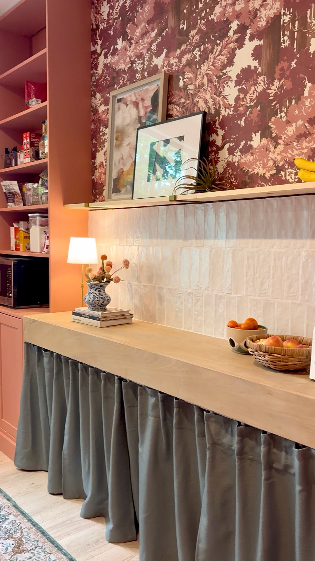 The best way to transform a small space… wallpaper! How did I paint the pantry and then find wallpaper that match this perfectly?! I don’t even know, but I couldn’t love it more 😍 Artscape papers are beautiful, comment “wallpaper” below and I’ll send you the link to this one and all the other pantry details!

#LTKHome