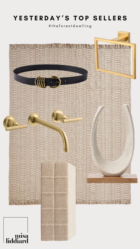 Linking the top sellers from yesterday. It’s so fun to see all of your favorites! Bathroom finishes are from Wayfair. The Sergio Object is one of my favorite decor pieces and it’s so versatile. Same for the handcrafted linen books, you can style them on a coffee table or between two book ends on a shelf. The Monterey outdoor rug is from Pottery Barn and the quality is amazing. I just cleaned mine off for a porch refresh and it looks like new.

#LTKStyleTip #LTKHome