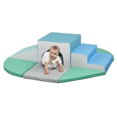 ECR4Kids SoftZone Lincoln Tunnel Climber, Toddler Playset, Contemporary, 9-Piece | Wayfair North America