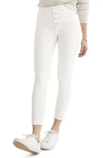 Women's Madewell 10-Inch Button High Waist Crop Skinny Jeans | Nordstrom