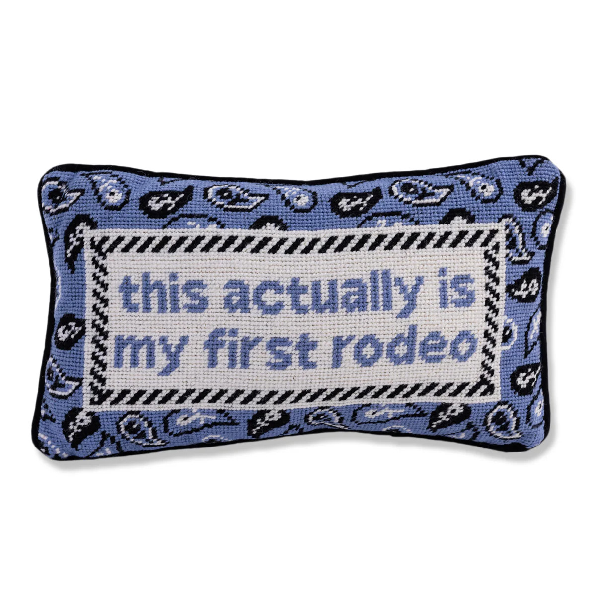 Furbish Studio - First Rodeo Needlepoint Pillow | Furbish Studio
