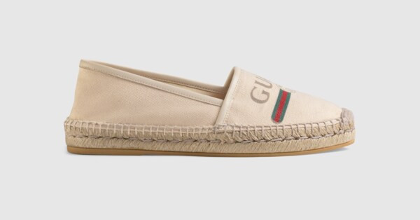 Gucci logo canvas espadrille | Gucci (UK)