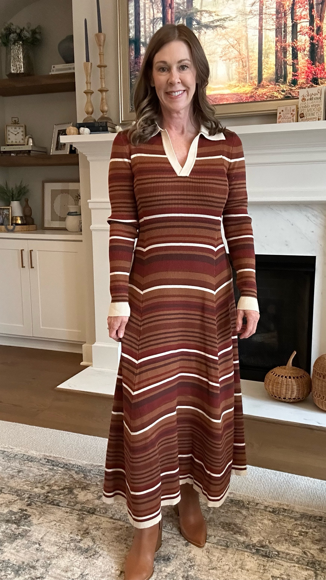 Stripe dress size small! Fits TTS
#nordstrom #familyphotos #thanksgivingoutfit 

#LTKPetite #LTKStyleTip #LTKHoliday