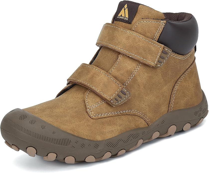 Mishansha Unisex-Child Outdoor Ankle Hiking Boots Boys Girls Trekking Walking Shoes with Hook and... | Amazon (US)