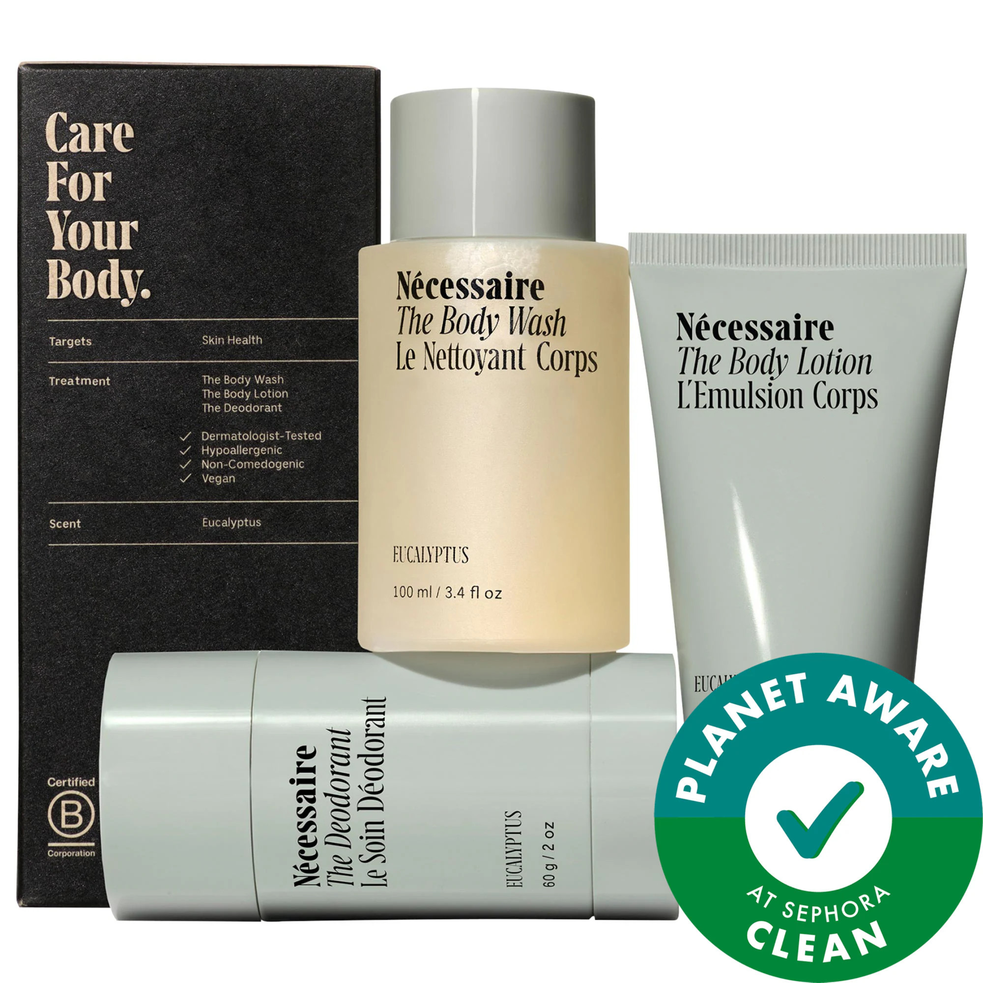 Nécessaire Eucalyptus Body Essentials Set - Trial + Travel | Sephora (US)