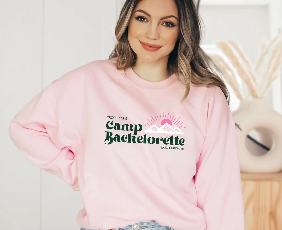 Camp Bachelorette Crewneck Sweatshirt, Camp Theme Bridesmaid Bachelorette Gifts 90s Y2K - Etsy | Etsy (US)
