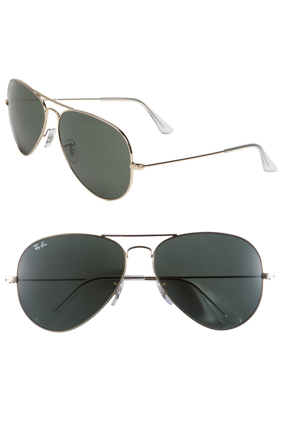 'Large Original Aviator' 62mm Sunglasses | Nordstrom