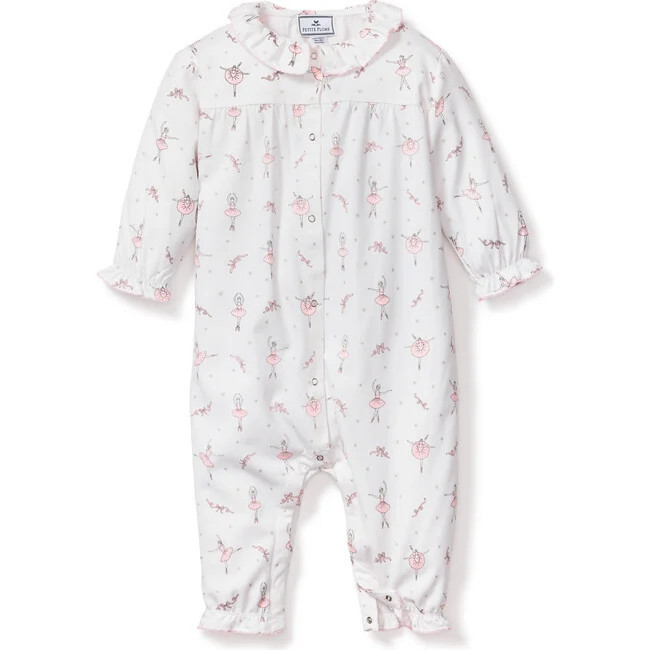 Petite Plume | Madeline Romper, Sugar Plum Fairy (White, Size 6-12M) | Maisonette | Maisonette