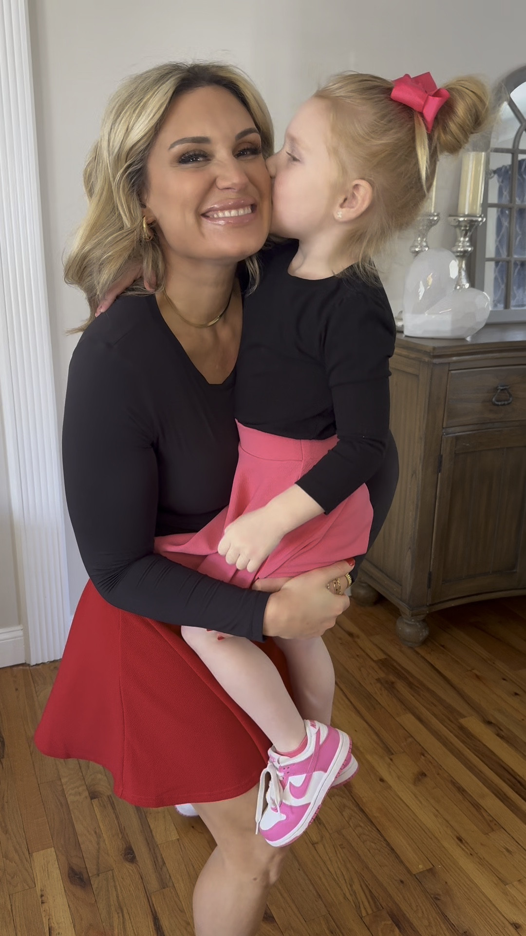 I love matching with my daughter especially for holidays. We are going to the sweet heart dance at her school in style this year! 

Red skirt: women’s Medium (I could get sized down if I wanted it to be shorter)

Pink skirt: kids small (my daughter is 4 years old 45lbs)

Heart kids dress: Size #LTKFamily

#LTKActive #LTKSeasonal