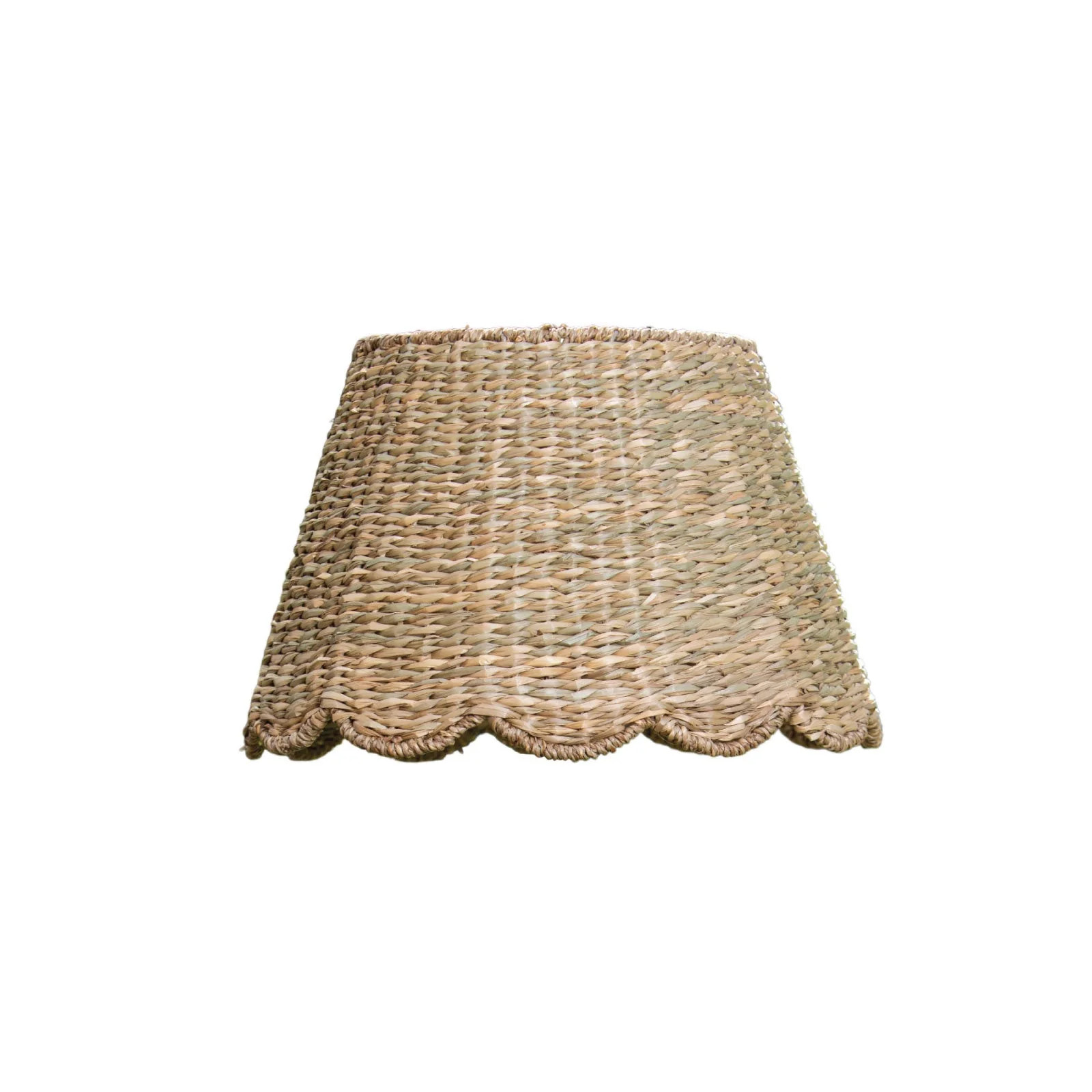 Large Scalloped Seagrass Lampshade | Brooke & Lou | Brooke and Lou