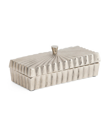 12x5.25x5  Buckingham Aluminum Box | TJ Maxx