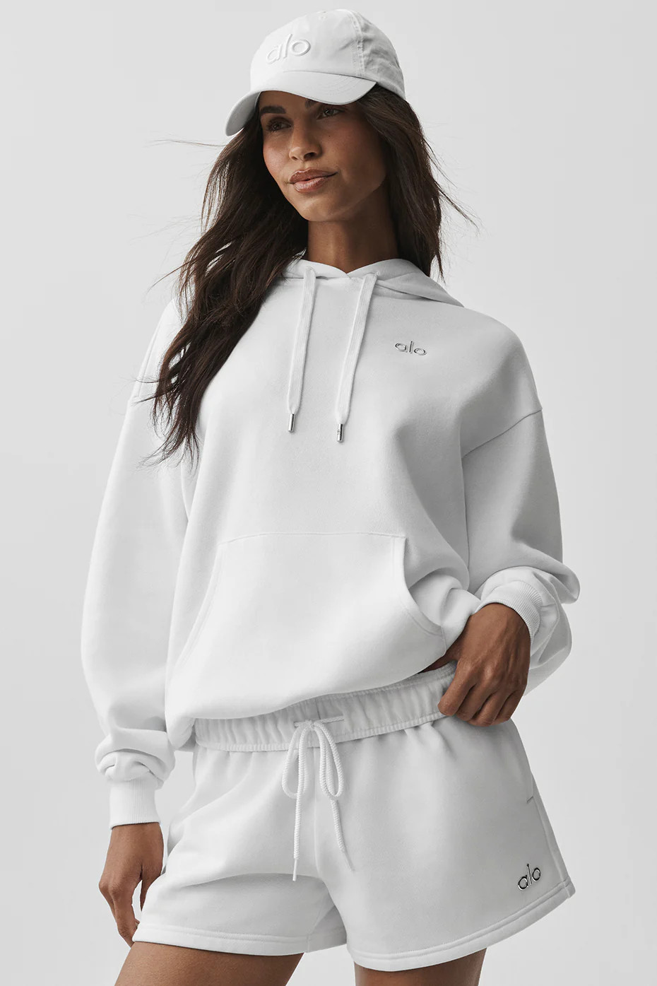 ALO | Accolade Hoodie in White, Size: XS | Alo Yoga (US)